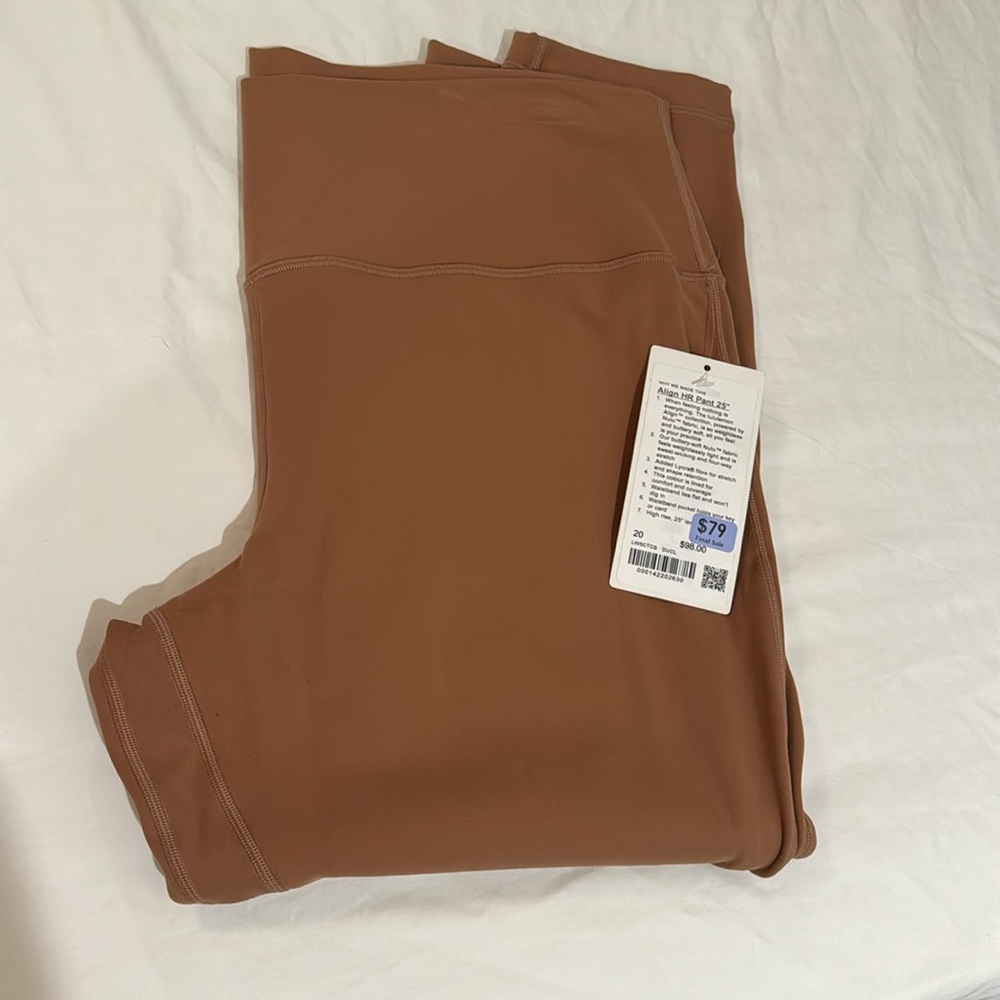 NWT lululemon Align HR Pant 25”